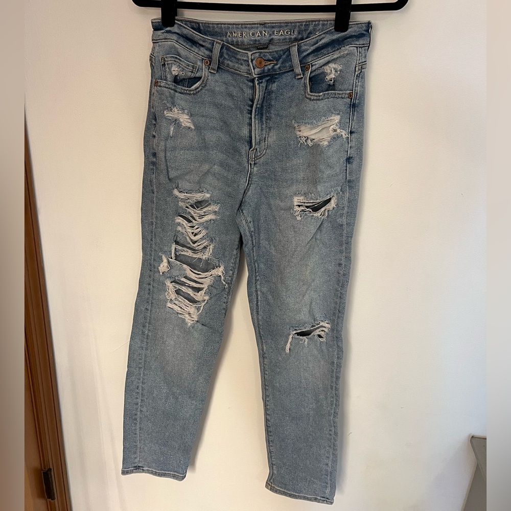 American Eagle Outfitters Light Blue Mom Jeans